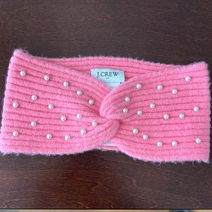 NWT J. Crew knit Knot Headband with Pearls